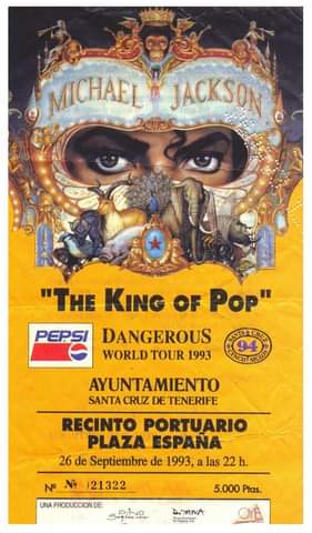 Concierto de Michael Jackson en Tenerife, en 1993